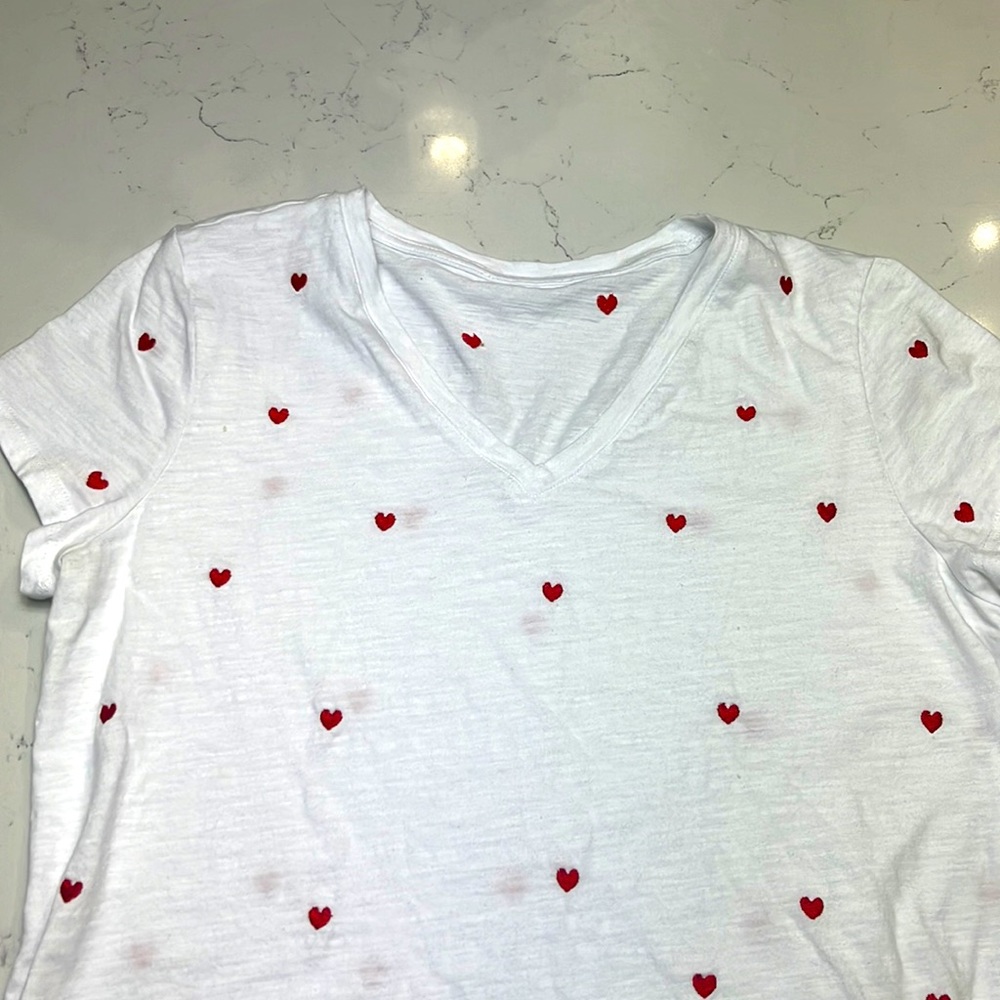 Cotton heart t-shirt